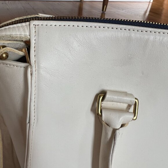 Clare V. Petite Sandrine Bag Color White Vachetta - Picture 16 of 16